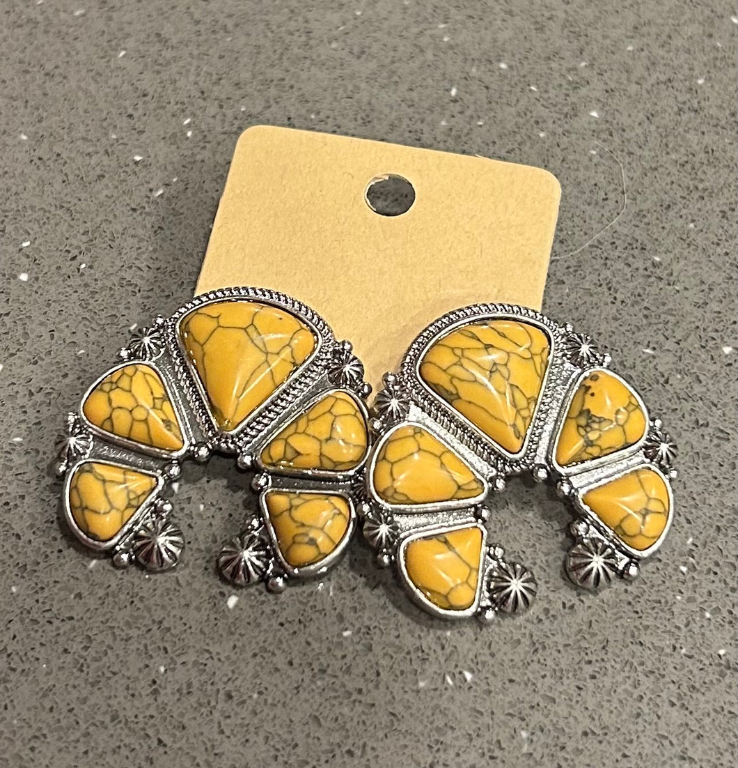 Yellow Stone Earrings