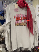 Load image into Gallery viewer, Santa Bring Me a Cowboy Longsleeve T-Shirt
