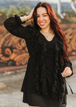 Load image into Gallery viewer, Black Betty Ruffle Dress
