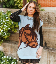 Load image into Gallery viewer, Sky Horse Sweater Dress
