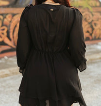 Load image into Gallery viewer, Black Betty Ruffle Dress

