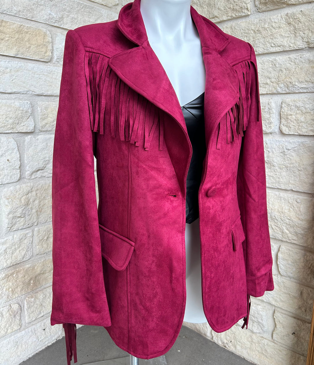 Ruby Fringe Blazer