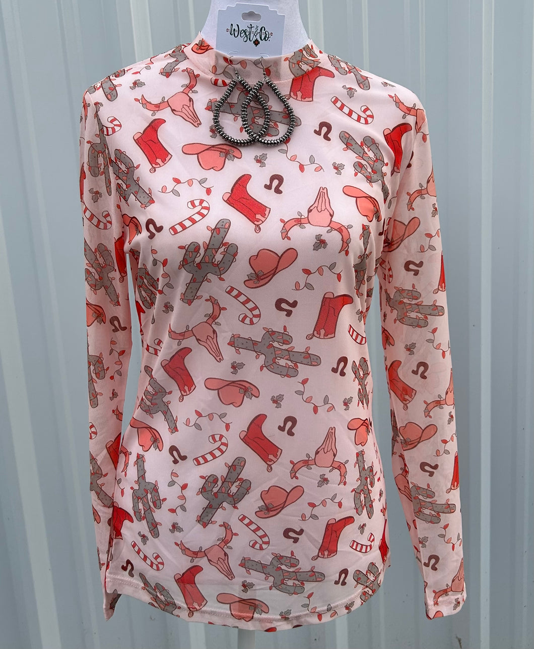 Cowgirl Christmas Mesh
