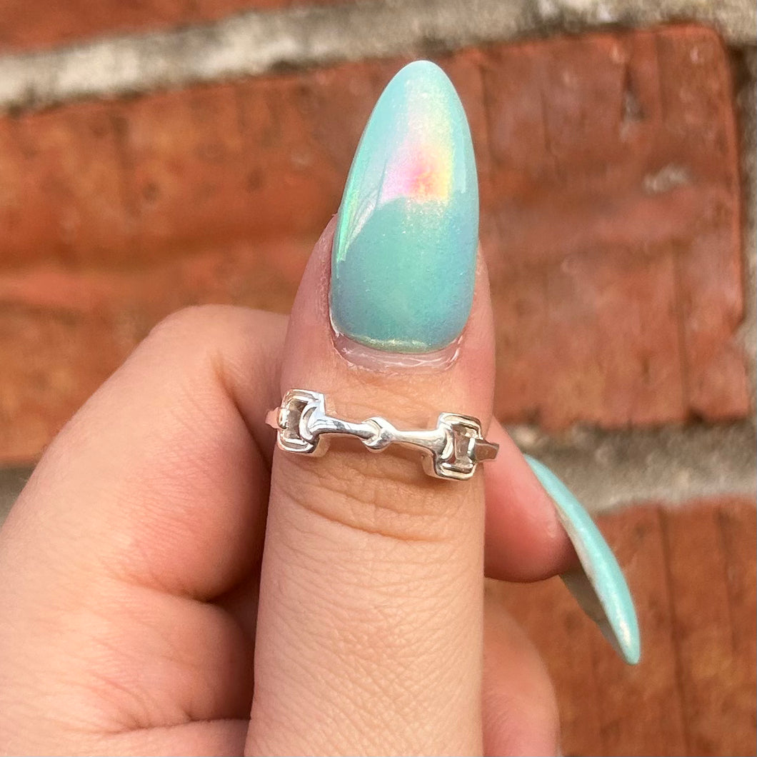 Sterling Silver Snaffle Ring