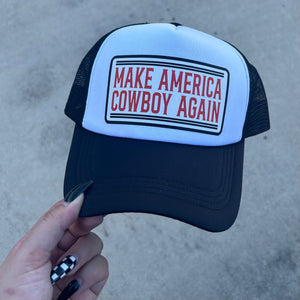 Make America Cowboy Trucker Hat