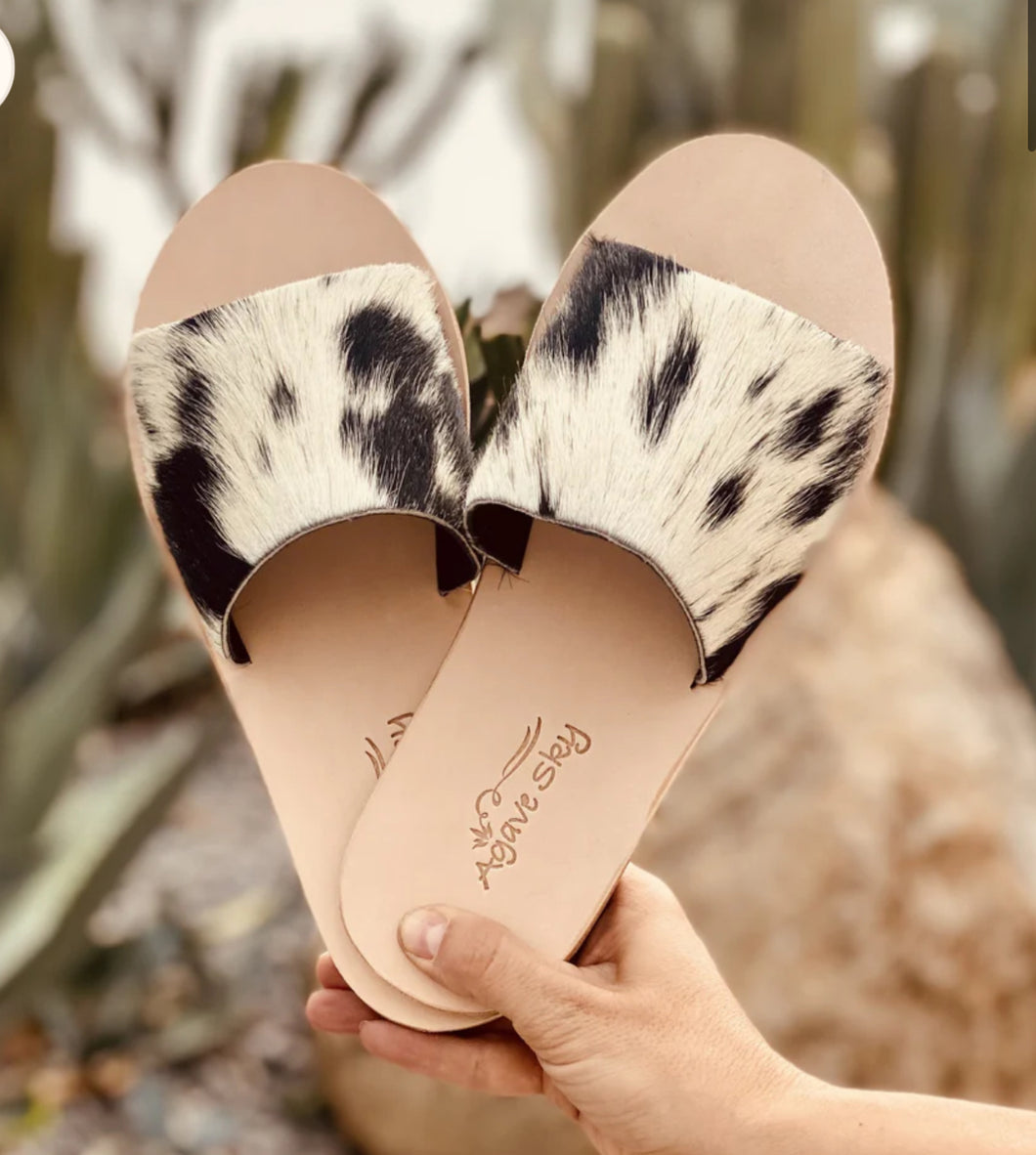 Cowhide Slides