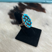 Load image into Gallery viewer, 15 Stone Turquoise Cluster Ring
