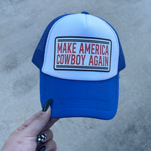 Load image into Gallery viewer, Make America Cowboy Trucker Hat
