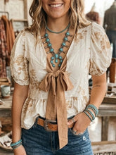 Load image into Gallery viewer, Bohemian Bow Blouse
