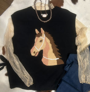 Pony Poncho Vest