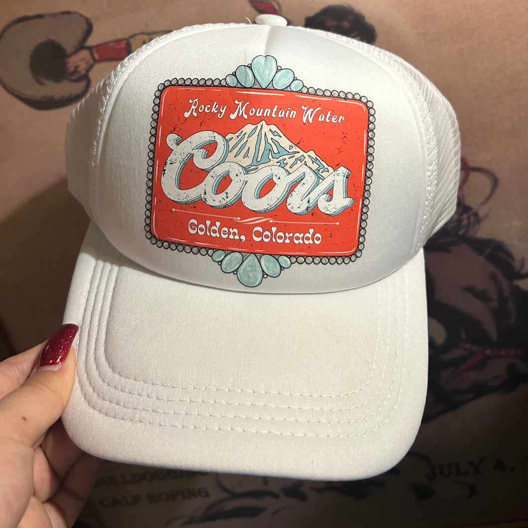 Rocky Mountain Trucker Hat (White)