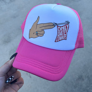 Only Dates Cowboys Trucker Hat
