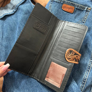 Tooled Button Wallet