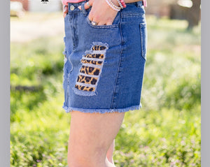 Cheetah peekaboo skirt