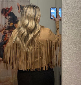 Brown Fringe Jacket