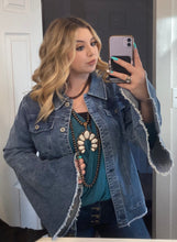 Load image into Gallery viewer, BELL SLEEVE DENIM JACKET
