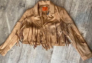 Brown Fringe Jacket
