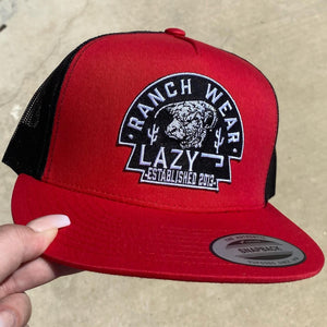 RED LAZY J ARROWHEAD CAP