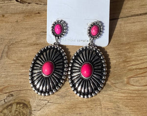 Pink Concho Babe Earrings