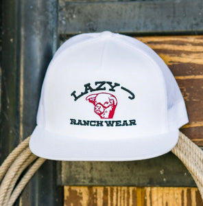 Lazy J Ranchwear Cap/ White
