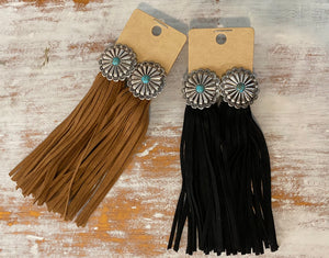 Concho Fringe Earrings