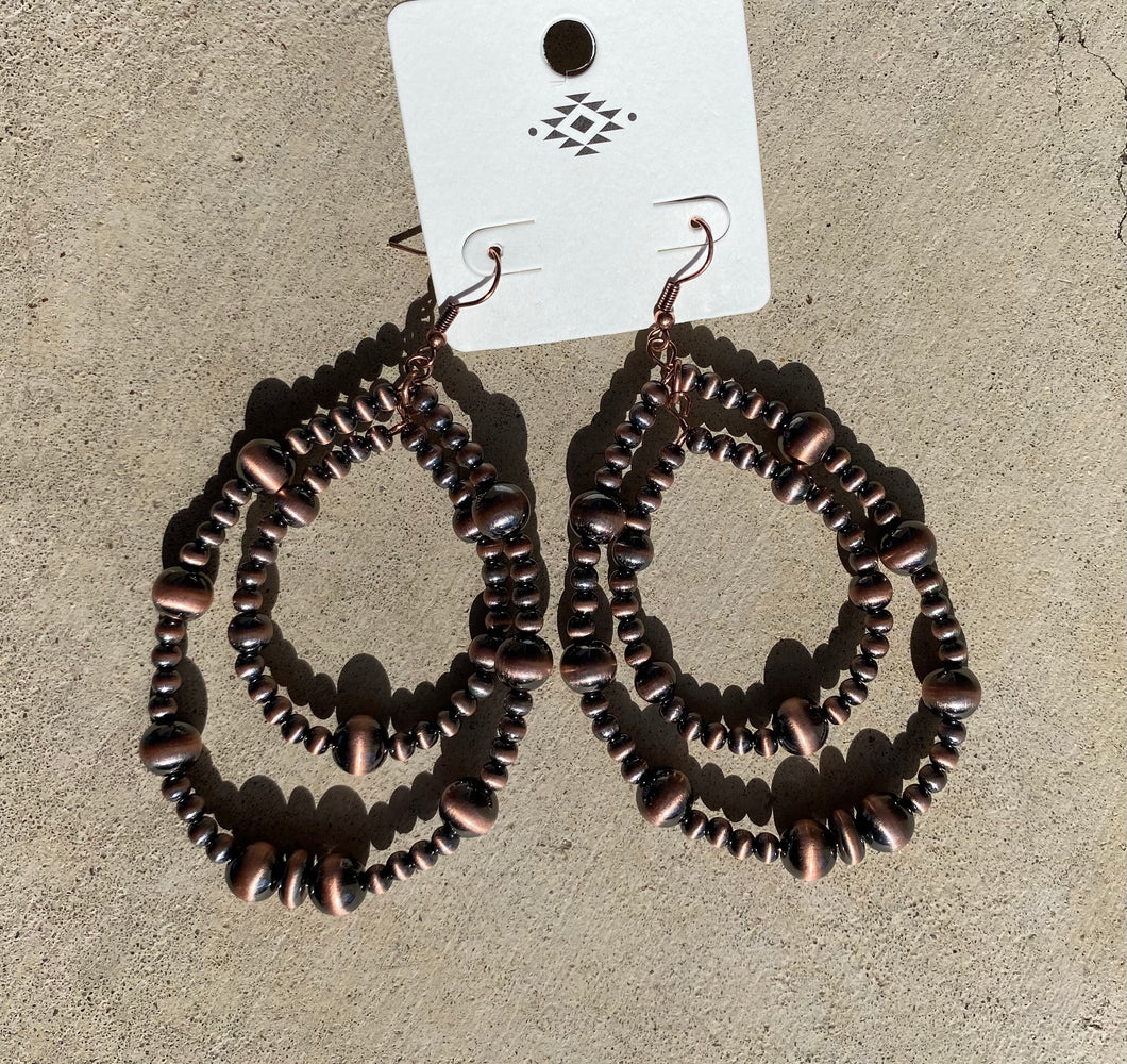 Bronze Navajo Hoops