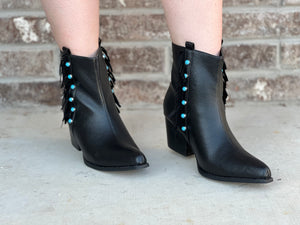 Midnight Cowgirl Booties