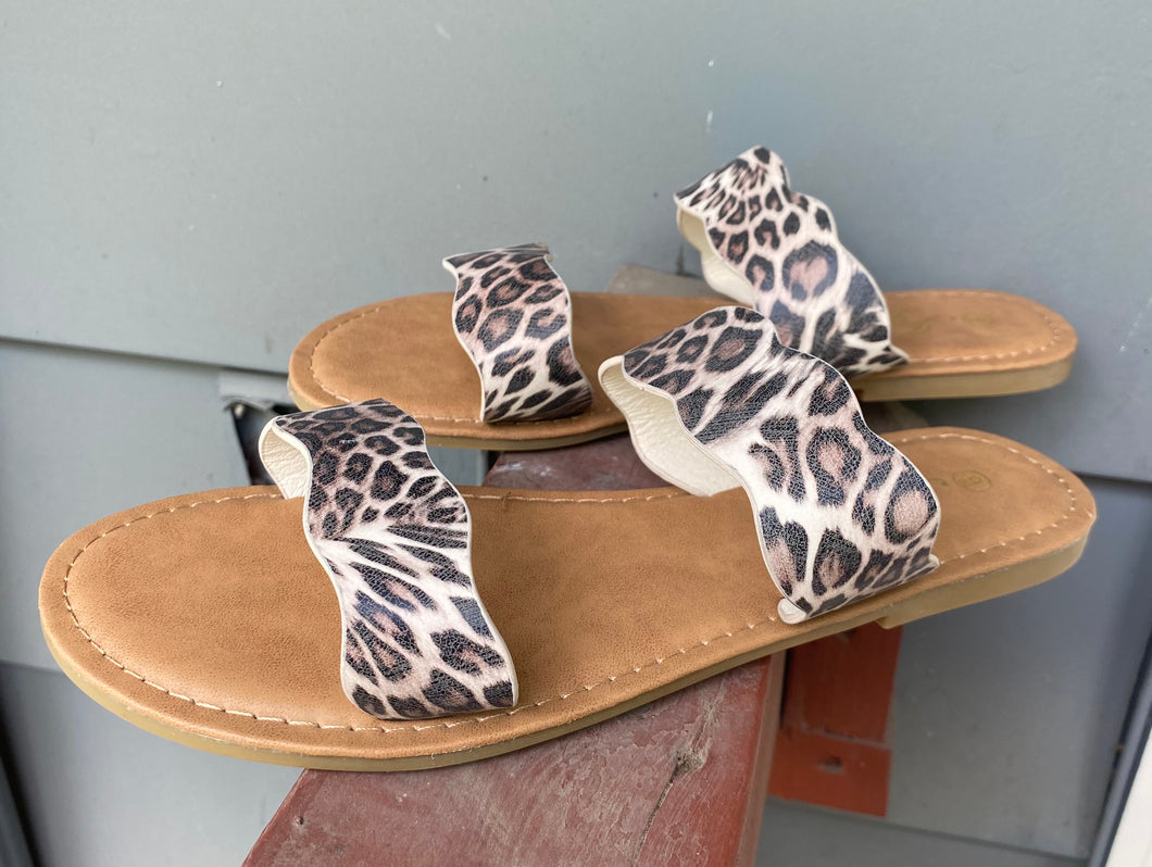 Cheetah Strap Sandals