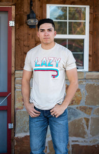 Tan Fire Lazy J Tee
